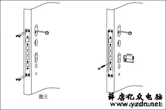 弱电工程指纹锁安装教程