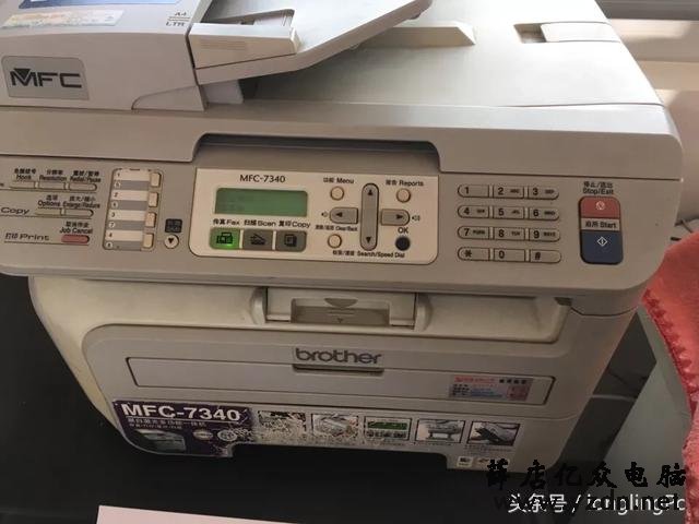 兄弟打印机7340加粉清零步骤