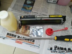 惠普M175彩色打印机加碳粉,一学就会