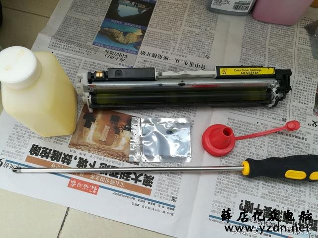 超简单，手把手教你惠普M175彩色打印机如何添加碳粉，学一学就会