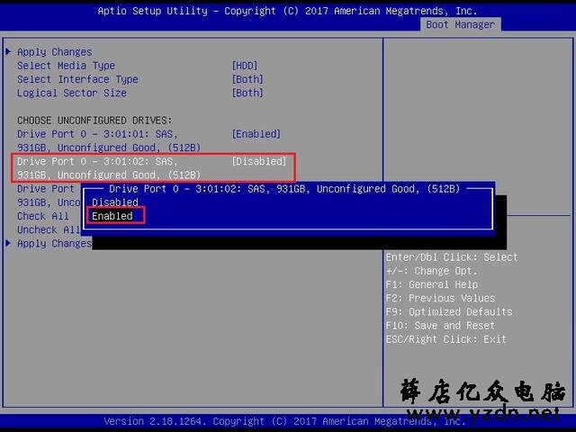 如何进入ThinkServer RD/TDx50系列服务器SAS RAID阵列配置界面