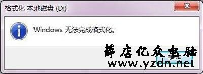 Win7系统电脑硬盘分区不能格式化的解决方法