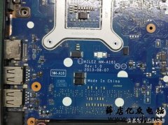 进水ThinkPad笔记本电脑开机30分钟掉电,检测维修
