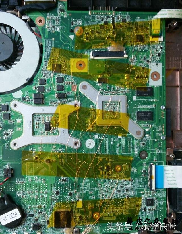 神舟K470N-M10 D2笔记本进水维修
