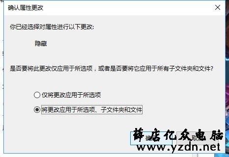 隐藏文件和显示文件的方法