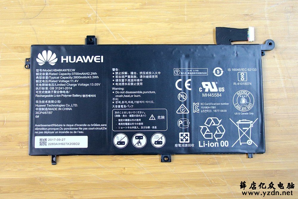 做工不错 华为MateBook D笔记本拆机解析