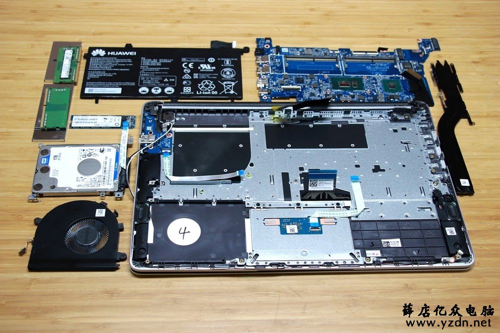 做工不错 华为MateBook D笔记本拆机解析