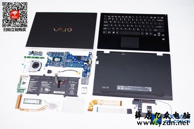细节处理不错 VAIO S13笔记本拆机解析