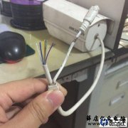 海康网络摄像头尾线断了或延长线的接法图
