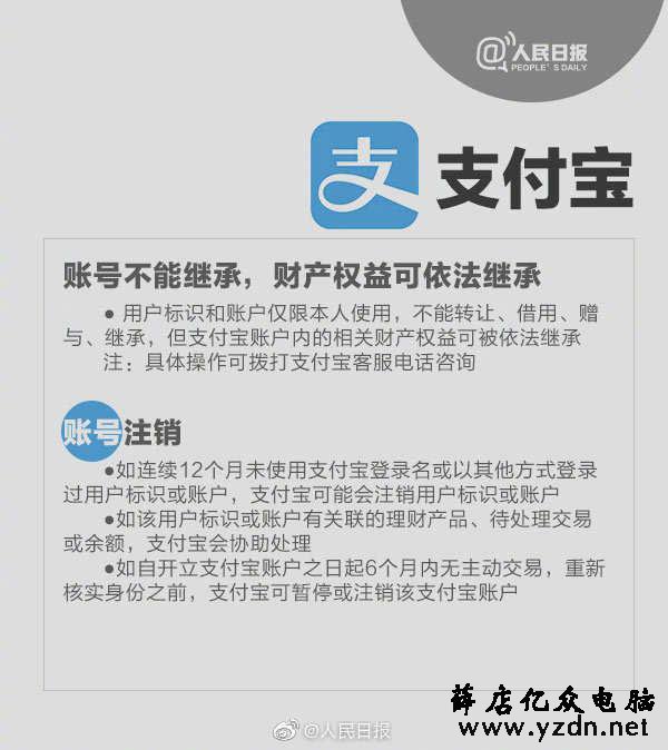 微信、QQ、支付宝、抖音、iCloud……这些账号都不能继承