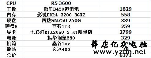 9月装机参考，1000到10000性价比不错的电脑主机配置推荐（二）