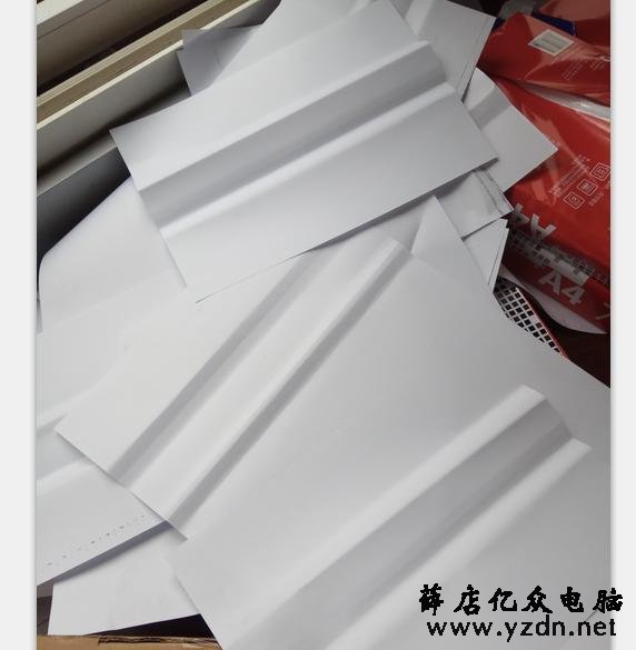 复印机卡纸，原因是自己平时保养不到位