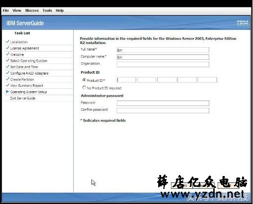 IBM X3650 M3服务器安装windows 2003的方法