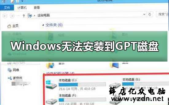 我们在安装系统时遇到提示Windows无法安装到GPT分区形式磁盘怎么办？-第1张图片