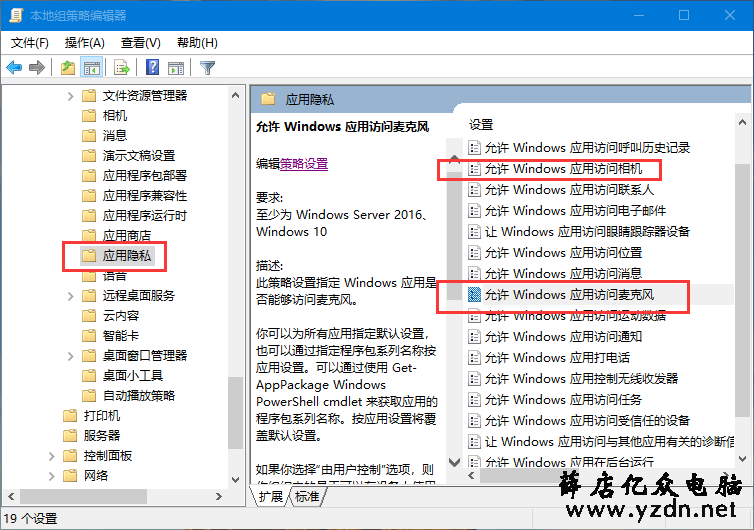 Win10麦克风没声音，麦克风权限选项设置 Windows 10 第6张